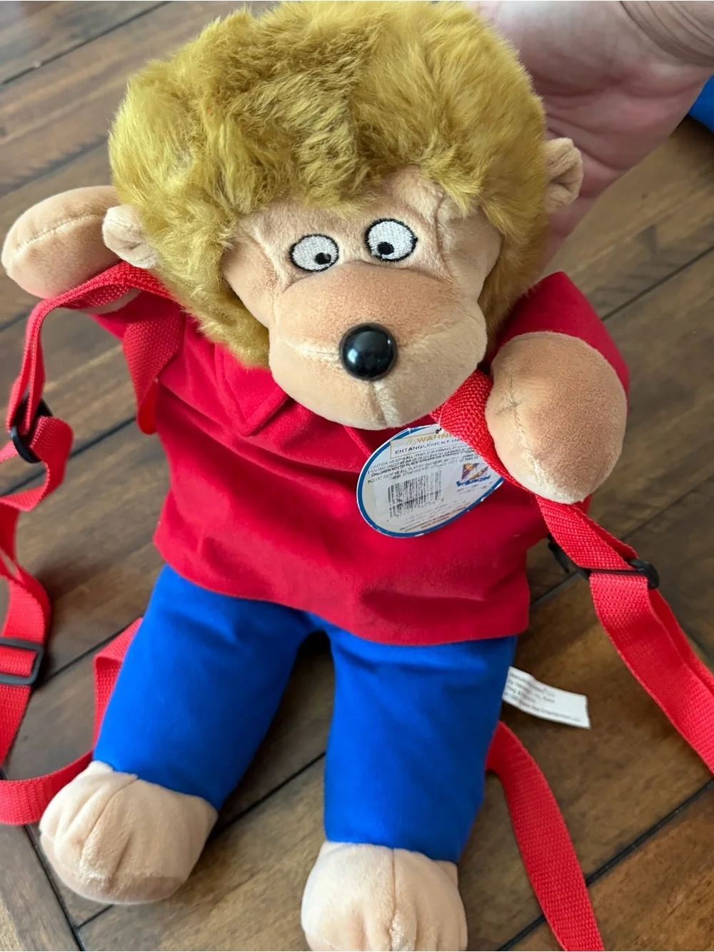 Vintage 1999 Bernstein Bears Brother Bear Plush Backpack